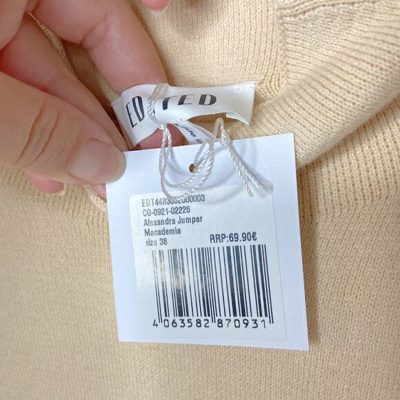 NEW Edited Macademia Cream Alexandra Jumper Sweater Womens EU 38 US 6 - Picture 8 of 10